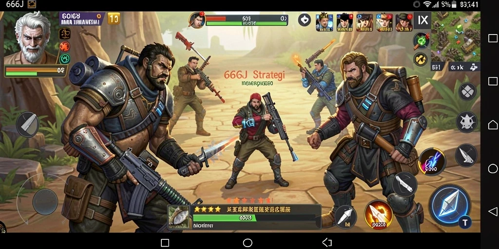 Screenshot menunjukkan gameplay strategis penuh tantangan di 666J.
