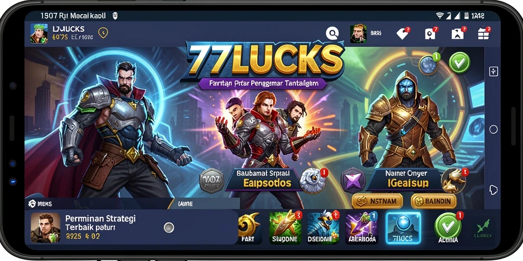 Screenshot utama dari gameplay Strategi yang mendebarkan.