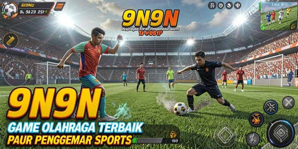 Tangkapan layar menampilkan aksi seru dalam game Sports.