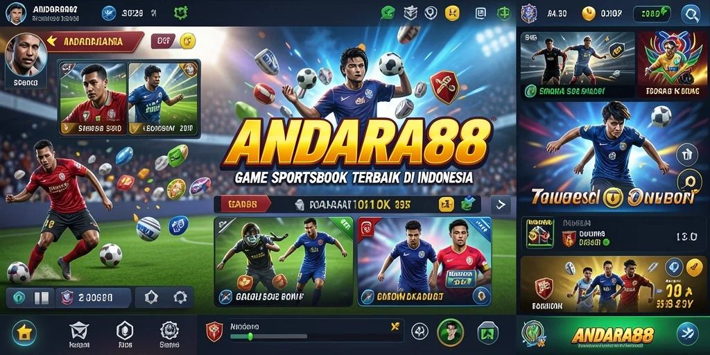 Tampilan gameplay Sportsbook ANDARA88 yang interaktif dan menarik.