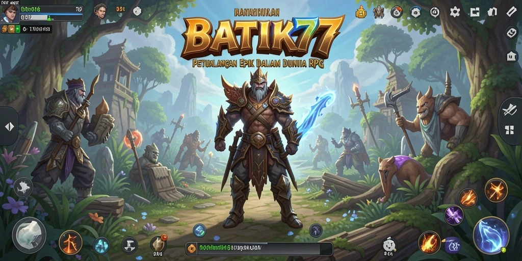 Screenshot menampilkan pertarungan epik di dunia BATIK77.
