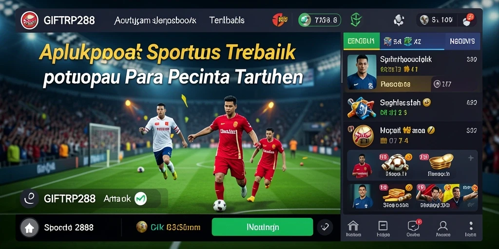 Tampilan antarmuka aplikasi GIFTRP288 dengan berbagai pilihan taruhan.