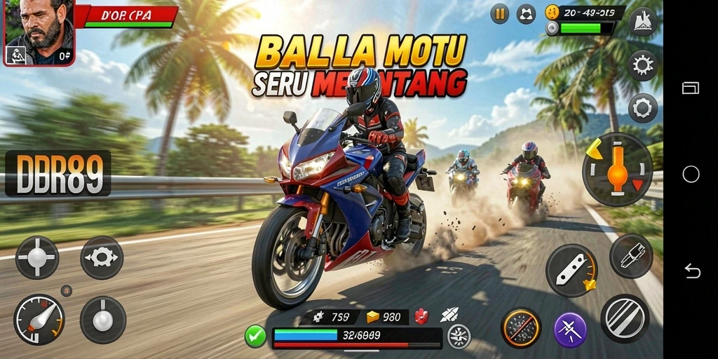 Tampak aksi balap motor yang seru dan mendebarkan di IDR89.