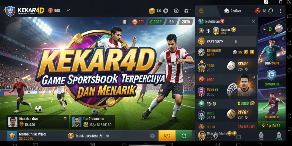 Tampilan antarmuka dan gameplay seru dalam KEKAR4D Sportsbook.