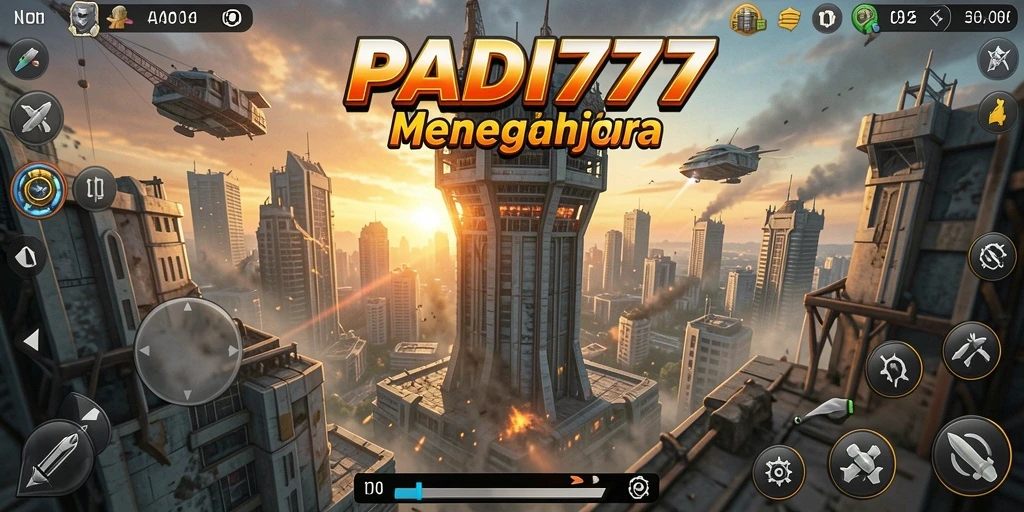 Tampilan gameplay PADI777 yang menegangkan dengan strategi Tower Defense.