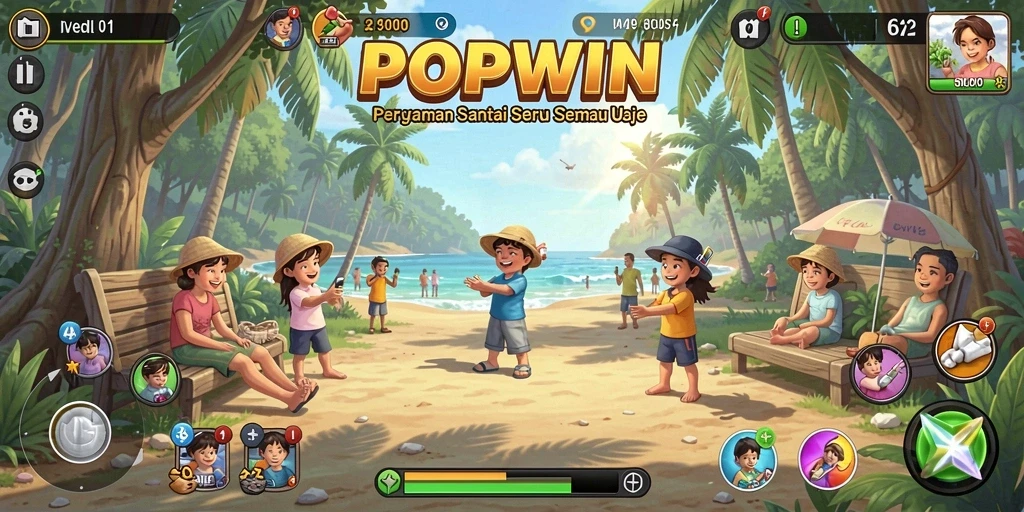 Screenshot gameplay POPWIN dengan aksi seru dan grafis menawan.