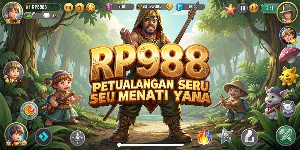 Screenshot gameplay RP888 dengan petualangan yang menegangkan.