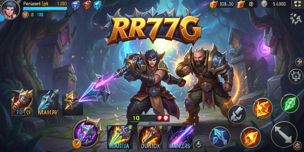 Screenshot gameplay menampilkan pertarungan epik dalam dunia ARPG.