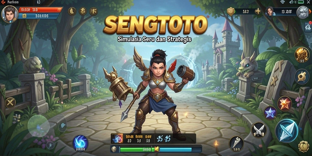 Tangkapan layar utama SENGTOTO menunjukkan gameplay yang menarik dan strategis.