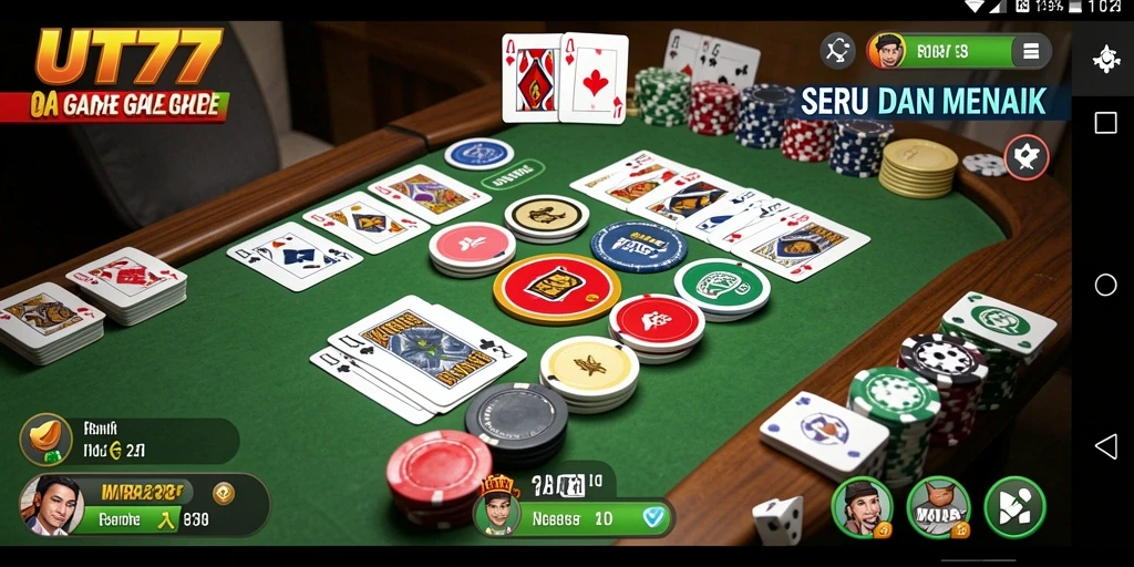 Tampilan gameplay Gaple yang seru dan interaktif.