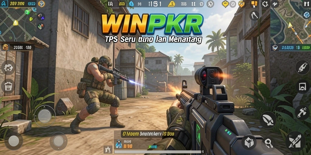 Screenshot gameplay seru dalam permainan TPS WINPKR.